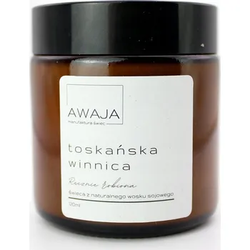 Svíčka Sójová svíčka Toskánská vinice – vonná, ruční výroba, 120 ml, dárek