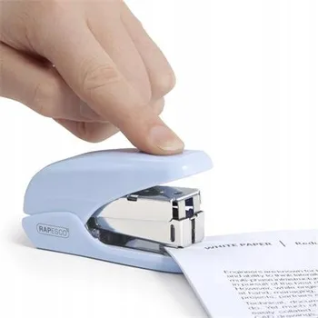 Sešívačka RAPESCO "X5 Mini Less Effort", světle modrá, 24/6, 26/6, 20 listů, plastová