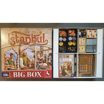 Příslušenství k deskovým hrám MitroCZECH Istanbul Big Box - insert pro hru Barva: Olivová/Černá/Šedá, Barva hráčských komponent: ANO - dle barvy hráče, Doplněk navíc: Ne