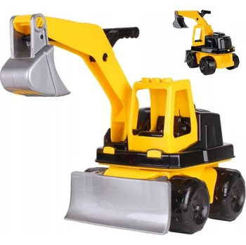 autíčko Bagr Hračka pro Děti Velká Pohyblivá Lžíce Otočná Kabina o 180 stupňů
