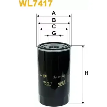 Olejový filtr WIX FILTERS Olejový filtr WXF WL7417