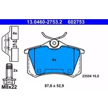 ATE Sada brzdových destiček AT 602753