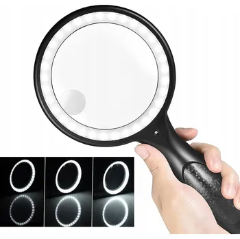 Příslušenství pro čtečku elektronické knihy LUPA SKLO ZVĚTŠOVACÍ PRO ČTENÍ 10x ZVĚTŠENÍ S PODSVÍCENÍM