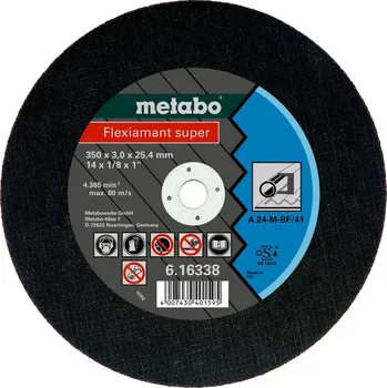 Řezný kotouč Metabo Flexiamant super Řezný kotouč pro ocel 350x3,0x25,4 616338000 free_store_pickup