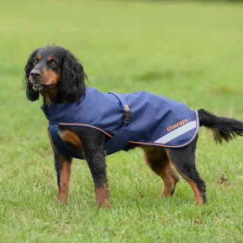 Obleček pro psa Bucas Deka pro psy Therapy Bucas, 0 g, navy/orange 45 cm