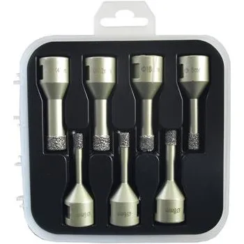 Vrták DIEWE Sada diamantových vrtáků do dlaždic pro suché vrtání Premium 7 M14 7dílná