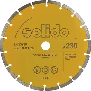 Řezný kotouč SOLIDO diamantový řezný kotouč Turbo 230 x 22,23 mm