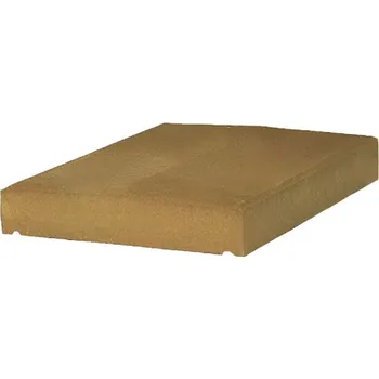 Příslušenství pro plot Stříška plotová hladká DITON průběžná 40 okrová 400×500×50 mm