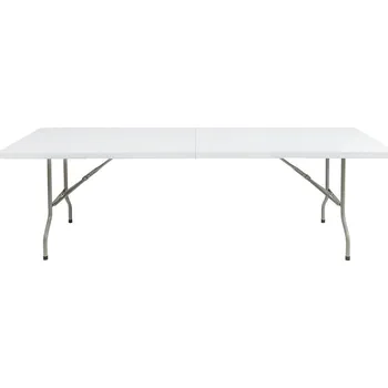 Jídelní stůl Bolero stůl sklopný ve středu 2430mm bílý