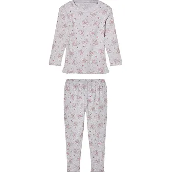 Dívčí pyžamo lupilu® Dívčí vroubkované pyžamo (šedá, 110/116)