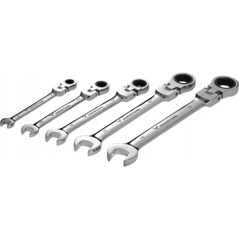 Klíč Sada odlamovacích očkoplochých klíčů s ráčnou CrV STEEL 5ks 8-19 mm