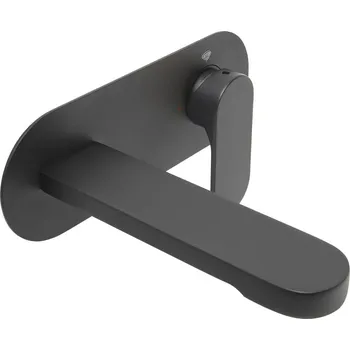 Vodovodní baterie Umyvadlová baterie SAT Fusion včetně podomítkového tělesa matná černá SATBSFU101CPC - SATBSFU101CPC