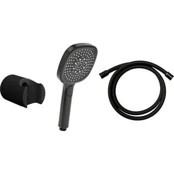 Sprchový set Sprchová hlavice s hadicí SAT černá matná SATBSDPSETC2 - SATBSDPSETC2