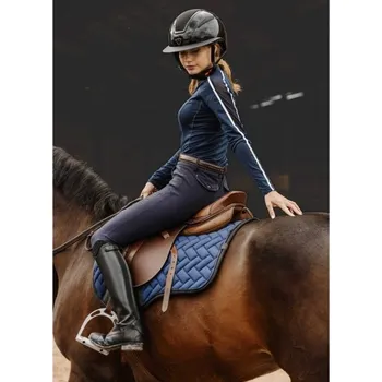 Jezdecké kalhoty Dámské jezdecké rajtky EQUITHEME Originals Beverly navy blue (44)