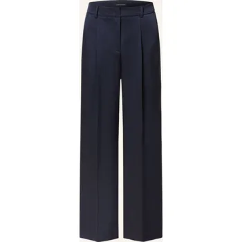 Dámské kalhoty Luisa Cerano Dámské Marlene Kalhoty Ze Saténu, tmavě modrá, 44