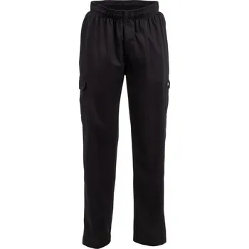 Gastro oděv Chef Works kalhoty Cargo unisex černé úzký střih L