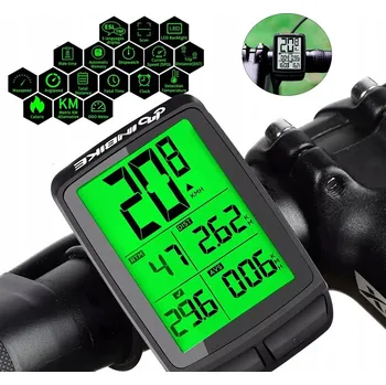 IP kamera Bezdrátový počítač s LCD displejem, měřič rychlosti, počítadlo kilometrů