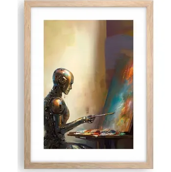 Obraz Obraz plakát v rámu světlý dub do obýváku 30x40 malířství plakáty na zeď