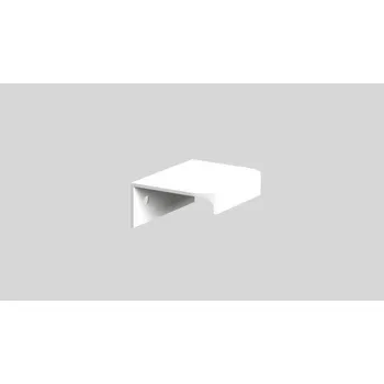 Nábytkové kování NÁBYTKOVÁ ÚCHYTKA ZAKULACENÁ BÍLÁ LESKLÁ FE6 52 mm