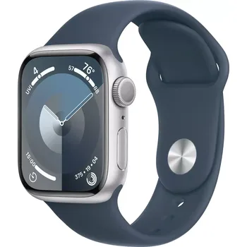 Fitness náramek Apple Watch Series 9 GPS 41mm Silver Aluminium - S/MSilver Al StBlue SB SM MR903QC/A
