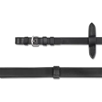 Vybavení pro koně Otěže WALDHAUSEN kožené - extra dlouhé černé