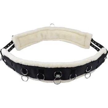 Lonžovací obřišník USG s beránkem černý COB