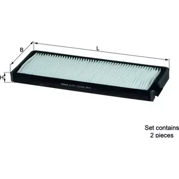 Kabinový filtr MAHLE Filtr vzduchu v interiéru MAO LA 377/S