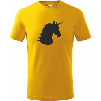 ON-DESIGN Dětské tričko s JEDNOROŽCEM Velikost: 110 cm/4 roky, Barva: žlutá