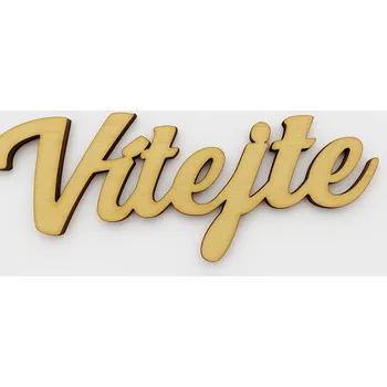 Dřevěná hračka Dřevěný výřez - nápis VÍTEJTE č.1