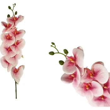 umělá květina Orchidej Phalaenopsis 90 cm, růžová