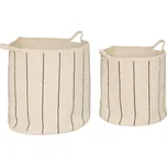 Atmosphera Úložné koše Cosy, bavlněné, pruhované, 2 kusy