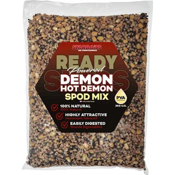 Nástraha Starbaits Směs Partiklu Ready Seeds Hot Demon Spod Mix - 3 kg