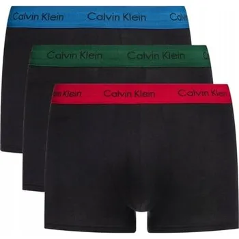 Boxerky Calvin Klein Pánské boxerky 3 páry Černé 0000U2664G TRUNKI, Velikost L