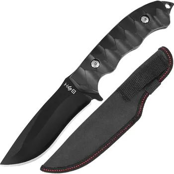 Bojový nůž Lovecký nůž T210 černý (Lovecký nůž s pouzdrem)