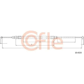 Lanko parkovací brzdy COFLE Tažné lanko parkovací brzdy CFL 10.4233