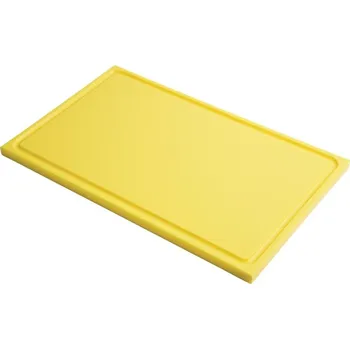 Kuchyňské prkénko Gastro M Gastro-M krájecí prkénko s drážkou, z HDPE GN1/1 – žluté 15mm