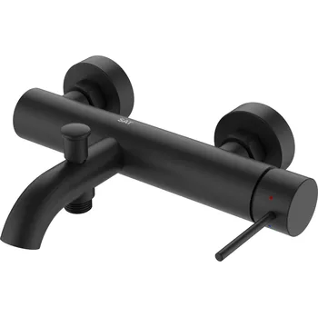 Vanová baterie SAT Aurum bez sprchového setu 150 mm černá matná SATBAUR222C - SATBAUR222C