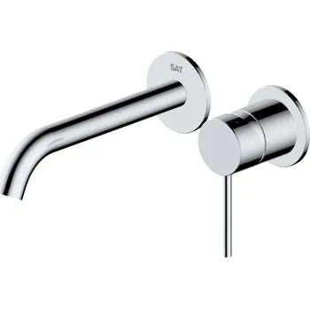 Umyvadlová baterie SAT Aurum včetně podomítkového tělesa chrom SATBAUR101CR - SATBAUR101CR