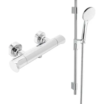 Sprchový set Sprchová baterie SAT Dark se sprchovým setem 150 mm chrom SATBSDA268CRSET1 - SATBSDA268CRSET1