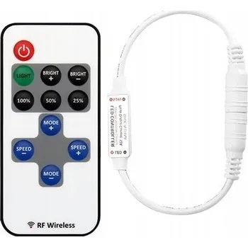 LED osvětlení Ovladač LED pásků s RF dálkovým ovládáním 24V 36W