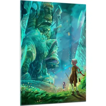 Obraz Obraz na skle do obýváku ložnice 50x70 fantasy foto obrazy na zeď sklo