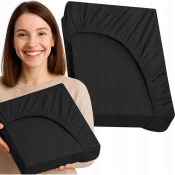 Prostěradlo Prostěradlo s gumou BestLowCost bavlněný satén 200 x 220 cm