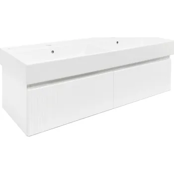 Koupelnový nábytek Koupelnová skříňka s umyvadlem SAT Evolution 118x30x44,8 cm bílá mat SATEVO120WMU2 - SATEVO120WMU2