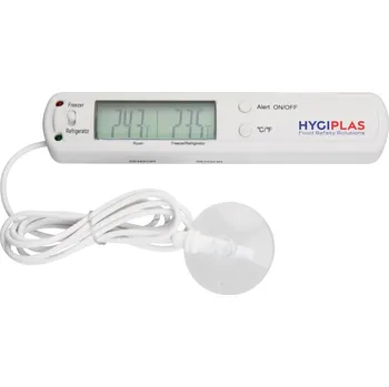 Kuchyňský teploměr Hygiplas teploměr na chladicí nebo mrazicí zařízení s alarmem