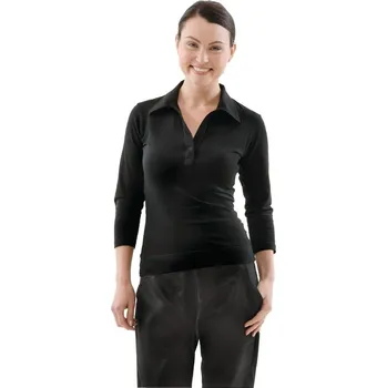 Gastro oděv Chef Works Uniform Works dámské tričko s výstřihem do V černé XS