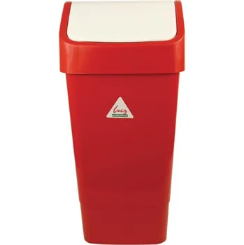 Odpadkový koš Scot Young SYR koš s vyklápěcím víkem červený