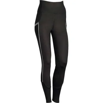Jezdecké kalhoty Dětské jezdecké legíny HARRY'S HORSE EquiTights full grip černé (152)
