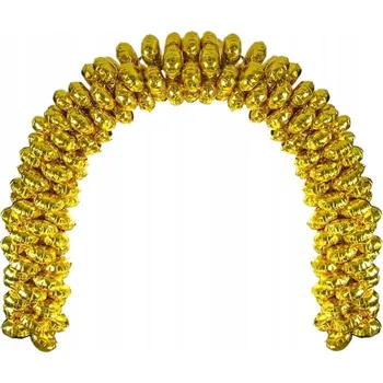 Balónek Balónkový oblouk girlanda s fóliovými balónky Avec 200 x 150 cm Zlatý