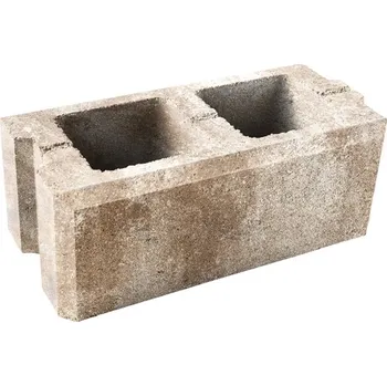 plotová tvarovka Tvárnice plotová DITON VISO průběžná latte 200×400×150 mm