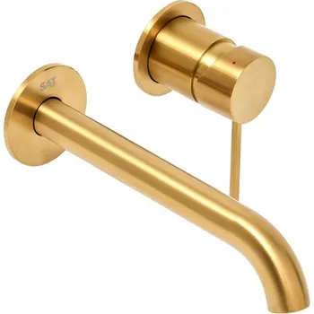 Umyvadlová baterie SAT Aurum včetně podomítkového tělesa broušená zlatá SATBAUR101BG - SATBAUR101BG